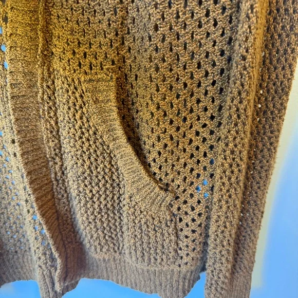 Maurice’s Brown Open-Knit Women's Sweater - Picture 2 of 9